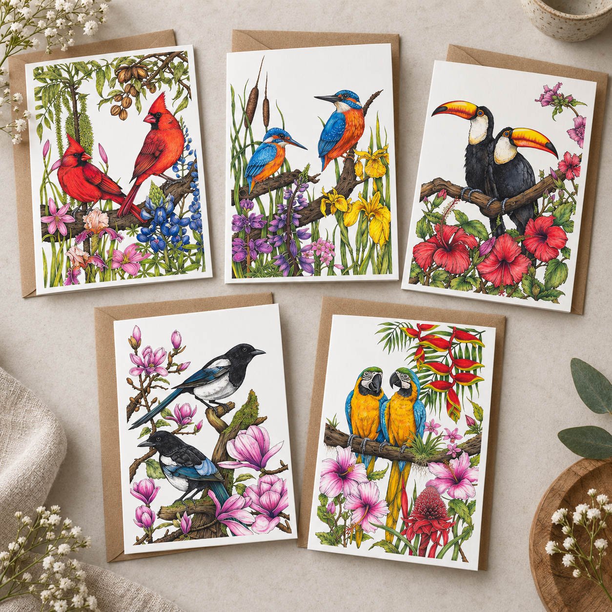 Birds & Wildlife Greetings Card Collection