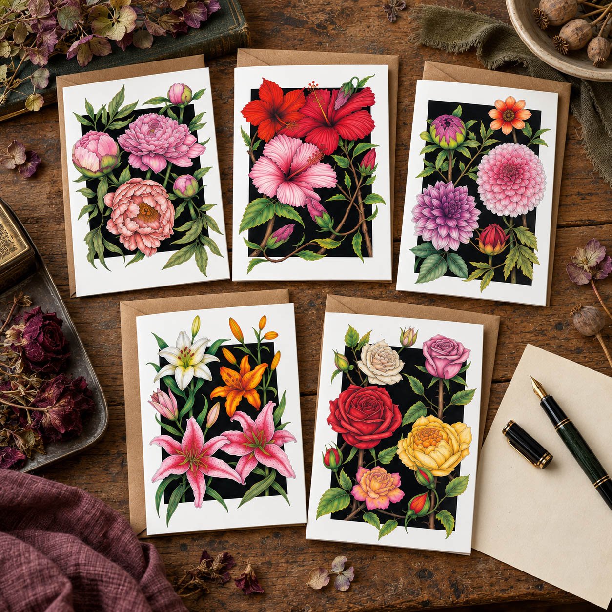 Botanicals Greetings Card Collection